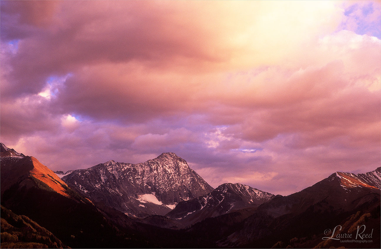 Capitol Peak Softlit Sunset - © Laurie Reed Photography